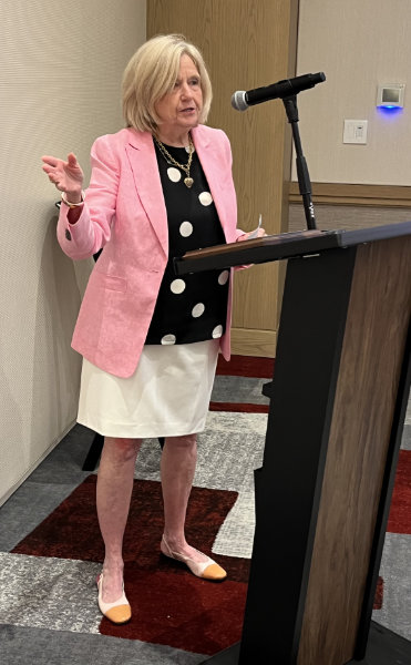 Leslie Barineau Accepting the 2026 NCBF Excellence Award