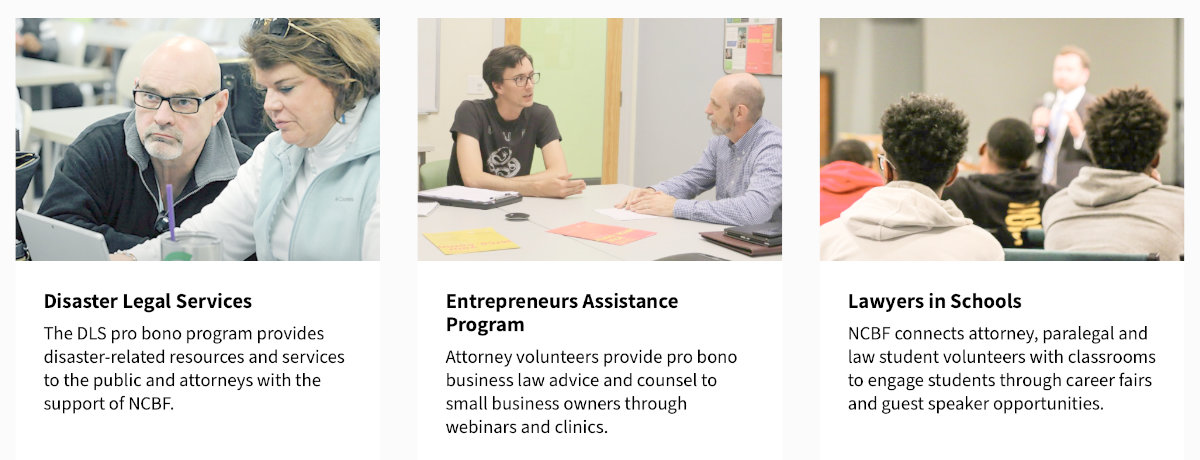 North Carolina Bar Foundation Programs